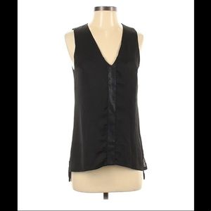 SW3 BESPOKE Black Sleeveless Blouse Low High Top M